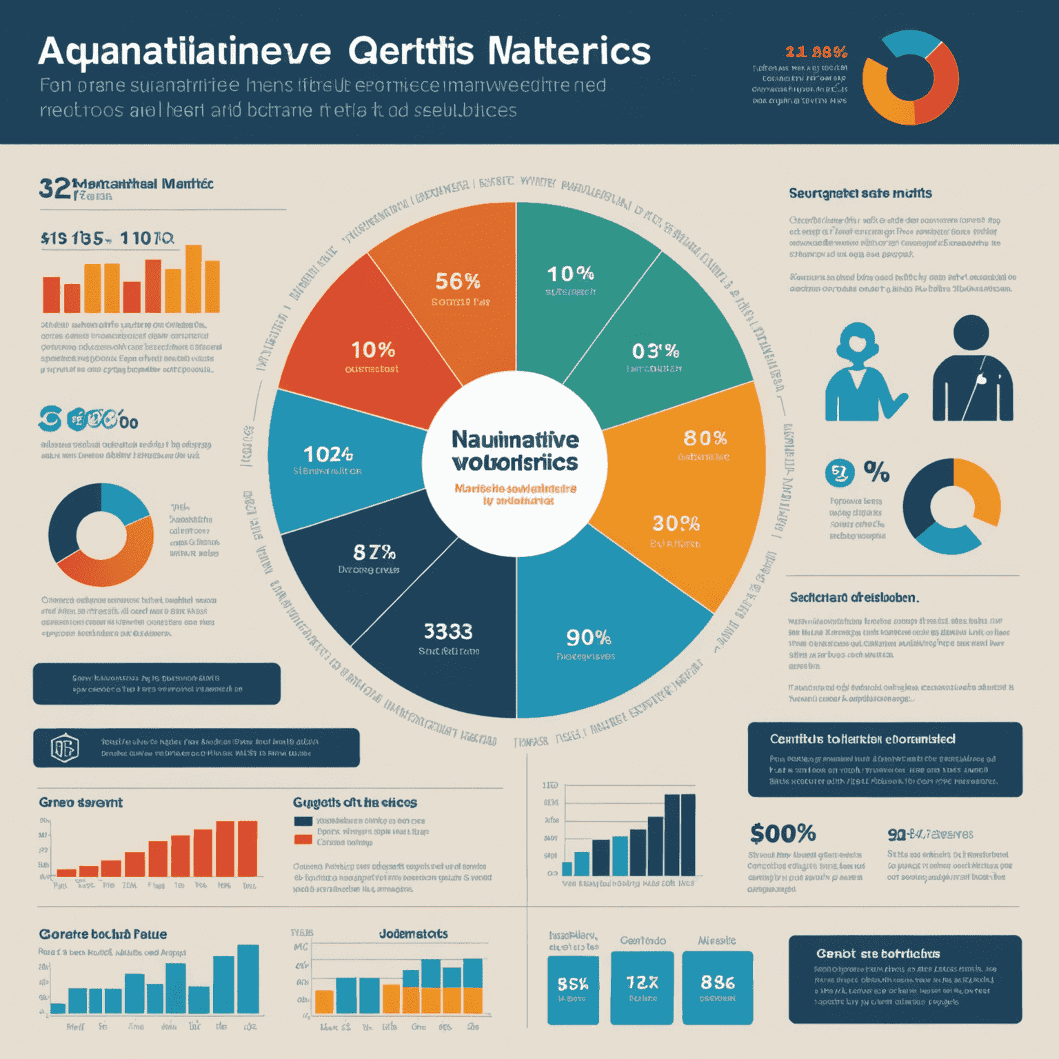 Infographic showing various quantitative metrics such as number of people served, hours volunteered, and resources distributed